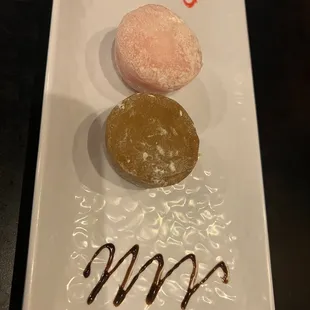Chocolate Mochi and Strawberry Mochi