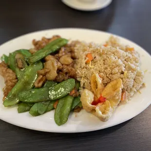chicken snow peas