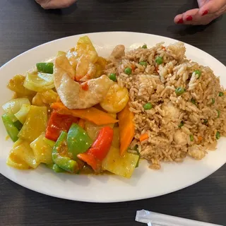 L23. Curry Shrimp Lunch Special