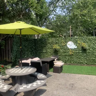 Outdoor seating area