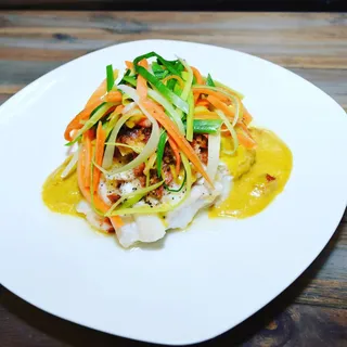 Andouille Crusted Haddock