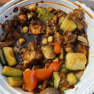 Kung pao chicken it was delicious!!