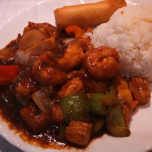 Hunan shrimp lunch special