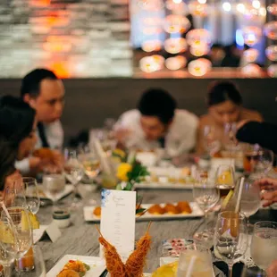 Redefined Weddings: Kataifi and Macadamia Nut Crusted Jumbo Black Tigers Prawns &amp; Mini Duck Taco with Fresh Tomato Mango Salsa