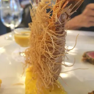 Kataifi and Macadamia Nut Crusted Jumbo Black Tiger Prawns
