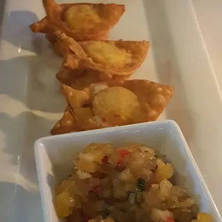 Sun-Dried Tomato and Goat Cheese Wontons