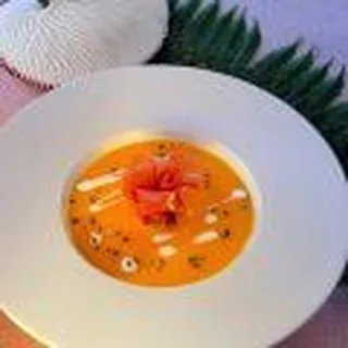 Roasted Butternut Squash and Lobster Bisque Soup
