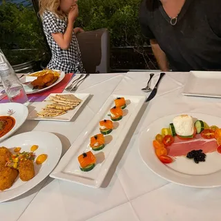 Ho Farms Heirloom Cherry Tomato Burrata Caprese Salad