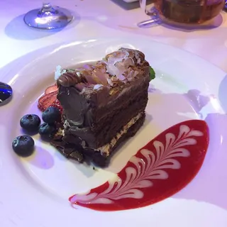 Chocolate Lava Cake with Fresh Berries