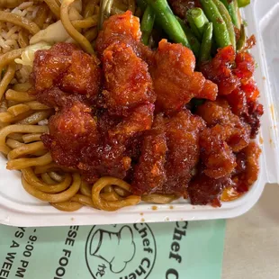 3 item combo (fried rice/noodle counts as 1)