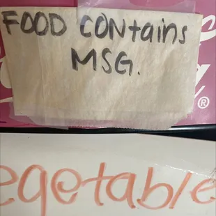 You've been warned lol I wonder if you can ask them to cook your food without MSG??