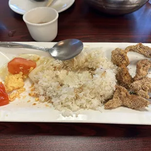 Pork Chop Rice Plate