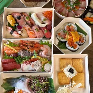 Valentine's meal for 2 (special) and hamachi collar