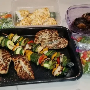 Healthy and delicious dinners prepared in a  client's home