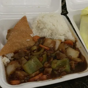 C5. Hot Garlic Chicken Lunch