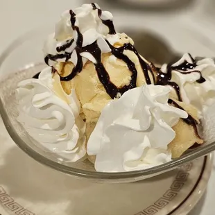 Crispy Fried Banana with ice cream