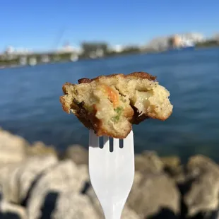 Conch Fritter up close