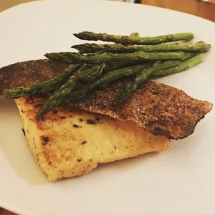 Salmon with crispy skin