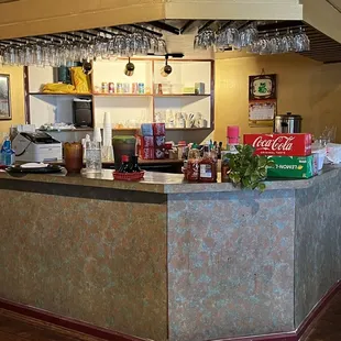 the counter area