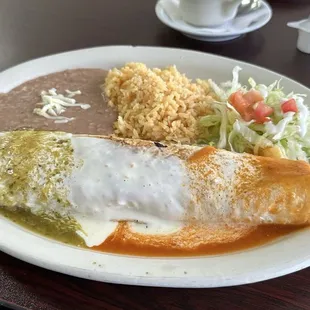 Burrito Poblano w/ Coffee