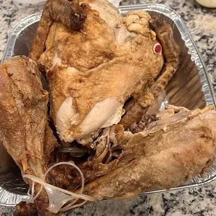 This is the turkey he showed up with