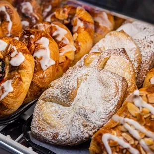 a variety of pastries