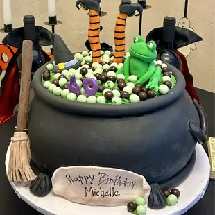 Cauldron Cake with Coconut Rum/pineapple cake. 10/26/24