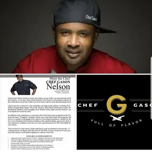Book Chef Gason at www.chefgason.com