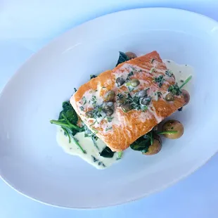 Colorful, Delicious Salmon Dish
