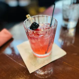 Non-alcoholic berry mule.