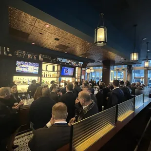 Inside private event. Were out here