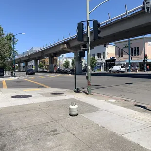 Location on this corner down the street from the Post Office