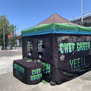 Chef Green booth where the magic happens