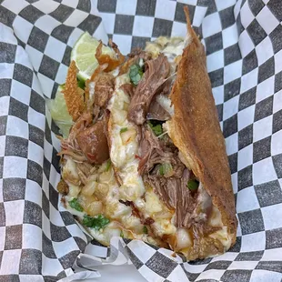 Quesabirria &amp; Chicken Taco