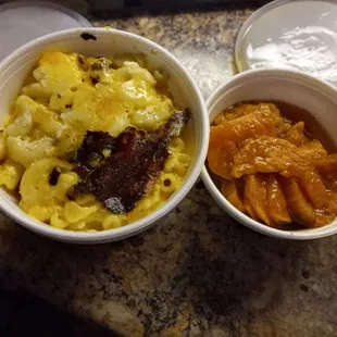 Mac cheese candied yams