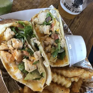 sriracha  buffalo chicken wrap. SO Freaking good