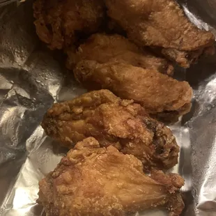 Fried 6 Deep Fried Chicken Wings