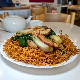 house special pan fried noodles $11