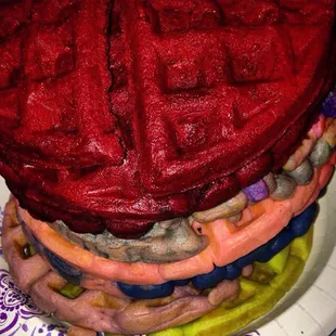 Colorful Waffles