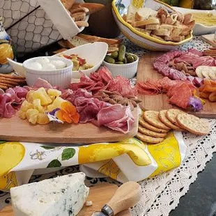 a table full of food