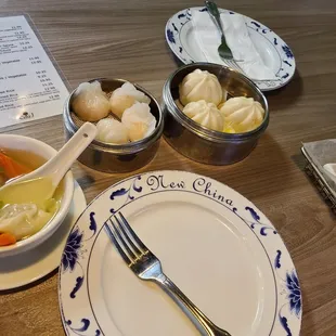 Dim Sum + Wonton Soup.