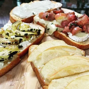 Fall bruschetta sampler
