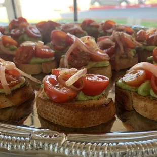 Tomato &amp; Green Goddess  Bruschetta