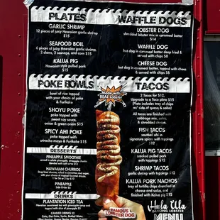 the menu