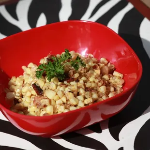 Fried corn w/bacon
