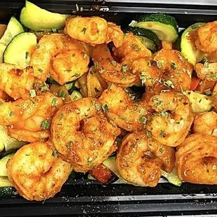 shrimp and vegetables