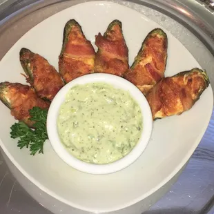 Bacon Topped Jalapeno Poppers