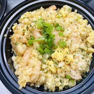 Shrimp Fried Keto Rice (Cauliflower)