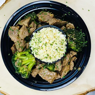 Beef and Broccoli served with Ginger Rice