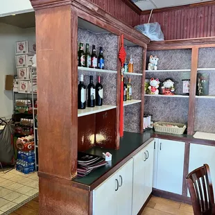 a view of the kitchen